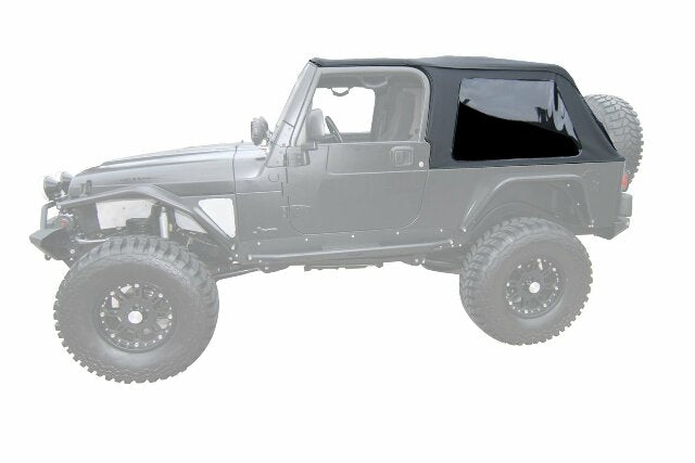 RAMPAGE PRODUCTS 109635 Frameless Trail Top Compatible with Jeep Wrangler LJ, Black Diamond 2004-2006