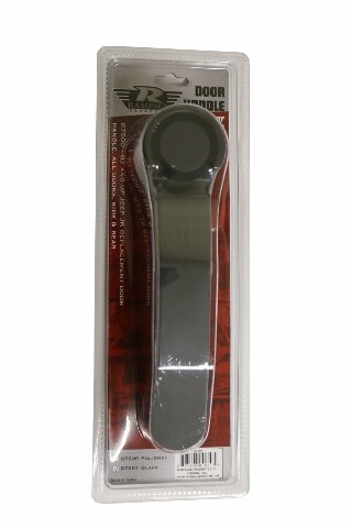 RAMPAGE PRODUCTS Door Handle Compatible with Jeep Wrangler JK | Black, Stainless Steel | 87501 | Compatible with Jeep Wrangler JK/JKU 2007-2018