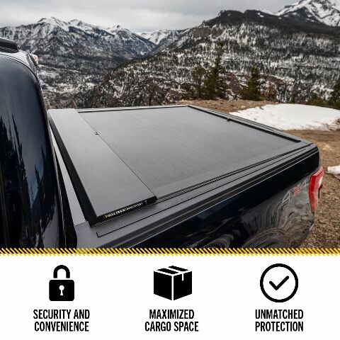 RealTruck Roll-N-Lock A-Series Retractable Truck Bed Tonneau Cover | BT226A | Fits 2020 - 2025 Chevy/GMC Silverado/Sierra 2500/3500HD 6' 10" Bed (82.2")