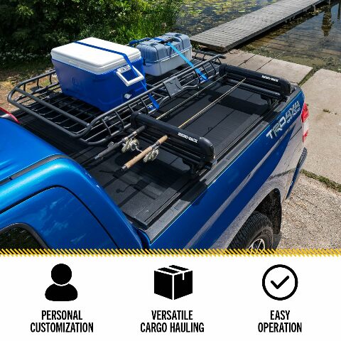 RealTruck Retrax RetraxONE XR Retractable Truck Bed Tonneau Cover | T-60841 | Compatible with -  Toyota Tundra CrewMax w/ Deck Rail System 5' 7" Bed (66.7") 2021