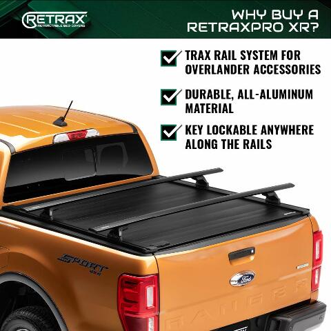 RealTruck Retrax RetraxPRO XR Retractable Truck Bed Tonneau Cover | T-80233 | Compatible with -  Dodge Ram 1500, 2010-21 2500/3500 8' Bed (96.3") 2018