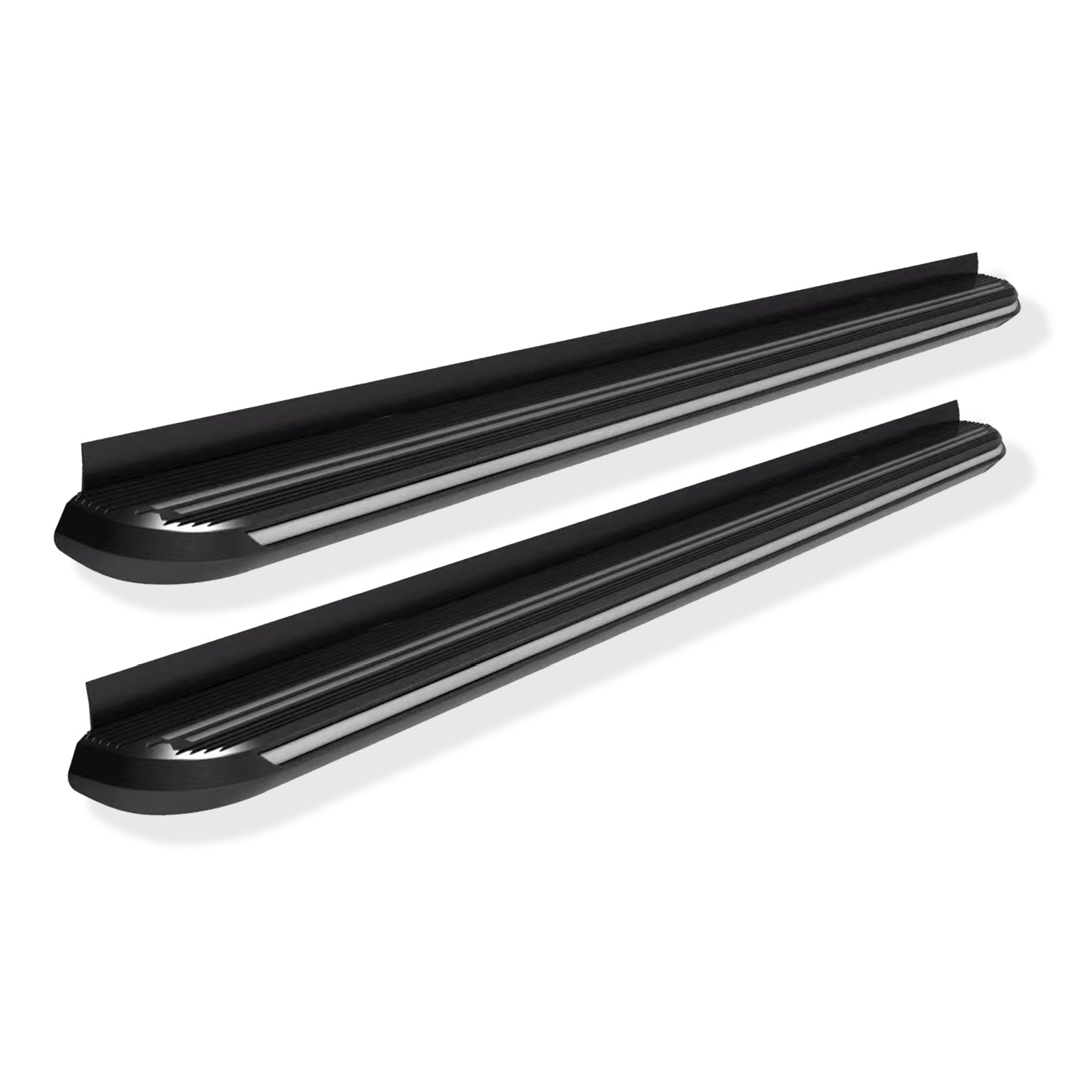 FENZA Running Boards / Side Steps Black with Chrome Trim For 2022-2024 Toyota Corolla Cross
