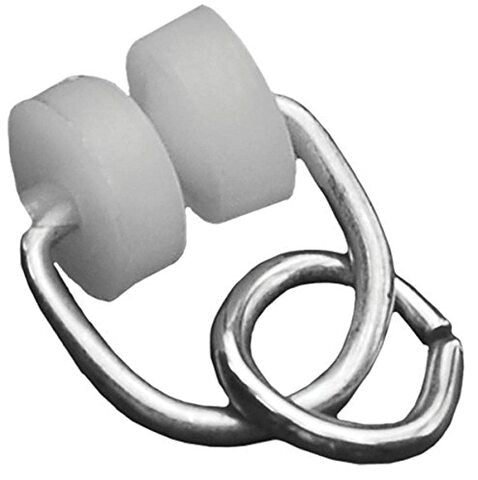 RV Designer A101, Nylon Two Wheel Carrier, Compatible with I Beam Track, 14 Per Pack, Window Covering Hardware , White