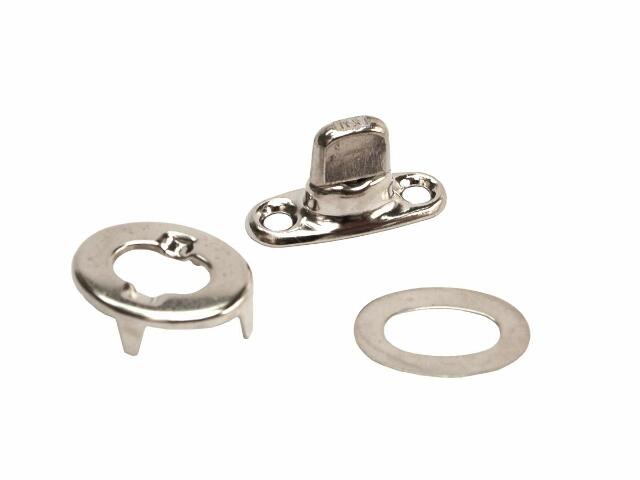 RV Designer A308, Window Covering Hardware, Turn Buttons with Screws, Silver, 4 Per Pack, Regular