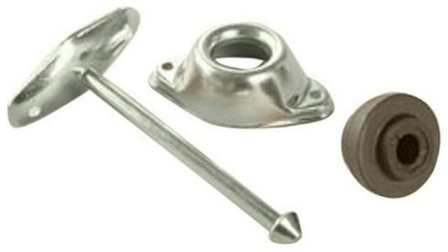 RV Designer E253, Entry Door Holder, Metal Plunger, 4-3/4 inch, Outside Hardware