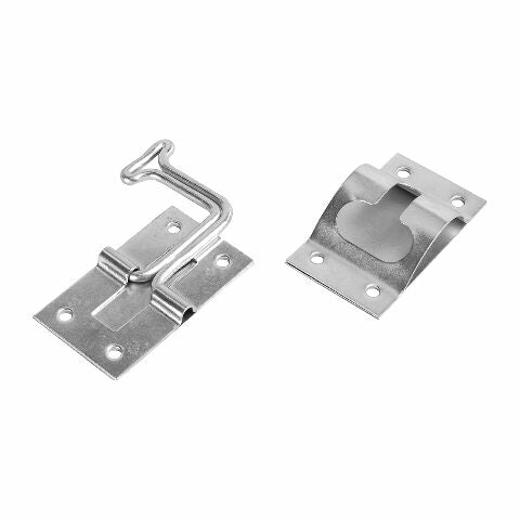 RV Designer E273 Zinc T-Style Entry Door Holder - Angled 90° , Silver , 6 Inch