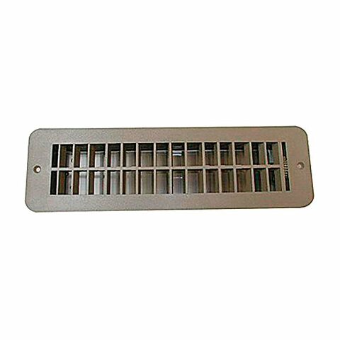 RV Designer H860, Plastic Floor Register with Damper, 12 inch x 3-1/2 inch, Tan, Interior Hardware