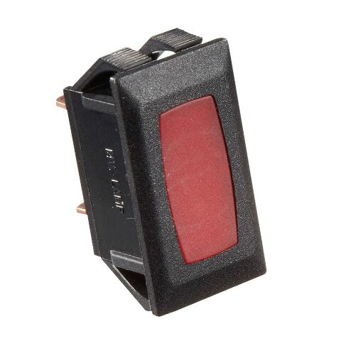 RV Designer Collection S361 Rocker Switch 10A Black W/Red