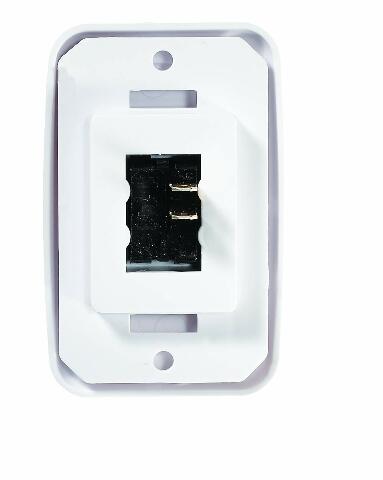 RV Designer S531, Contoured Wall Switch, Includes Base and Bezel, Single, On / Off, SPST, White, DC Electrical