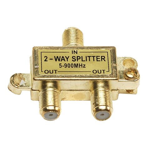 RV Designer T189, 2 Way Splitter, In-Line Coaxial