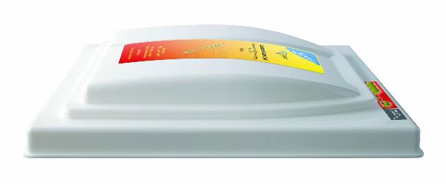 RV Designer V106, Vent Lid, Jensen Pin Hinge Prior to 1994, White, Standard