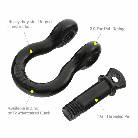 SmittyBilt D-RING 1/2IN PIN 2 TON - SB13046B