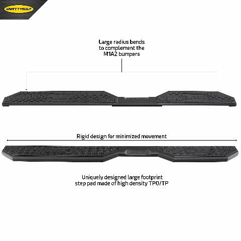 Smittybilt 616922 M1A2 Truck Side Step 2014-2018 Chevy Silverado 1500
