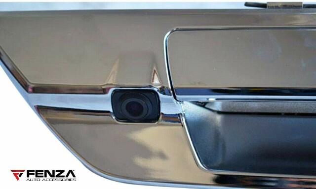Fenza Chrome Tailgate Handle W/Rear View Camera, Key Hole Compatible With 2016-2021 Toyota Hilux