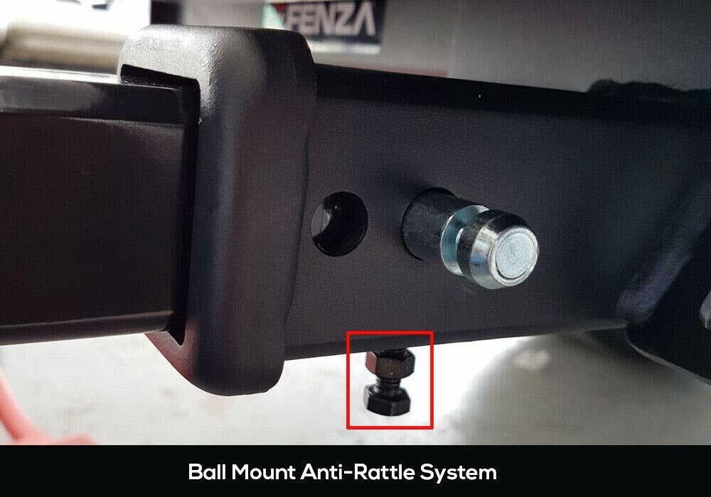 Fenza Class III Towing Hitch Receiver Compatible with Toyota Hilux 2016–2026 – Includes 2-Inch Drop Ball Mount, Hitch Ball and Pin