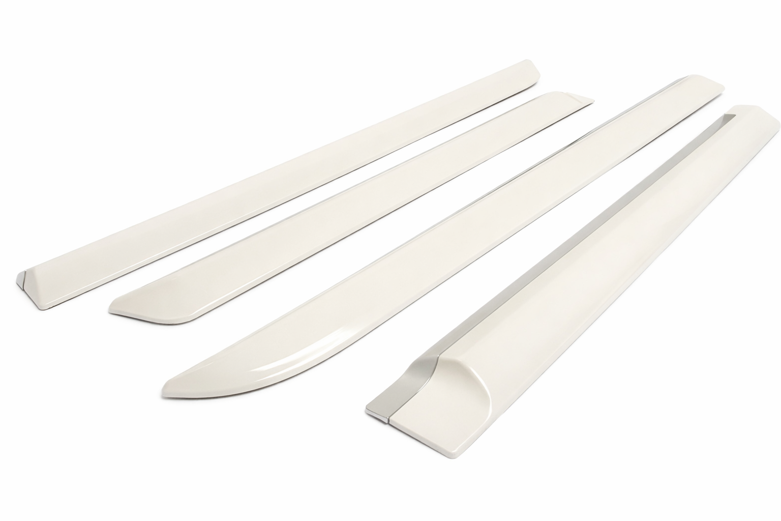 Fenza White & Chrome Side Moulding Trim Set for Toyota Hilux 2016+ | 4‑Piece