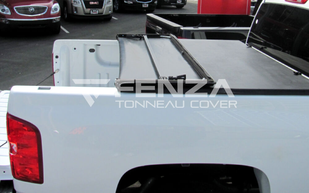 Soft Tri-Fold Tonneau Cover For Toyota Tundra 2005-2015  6.5 ft.