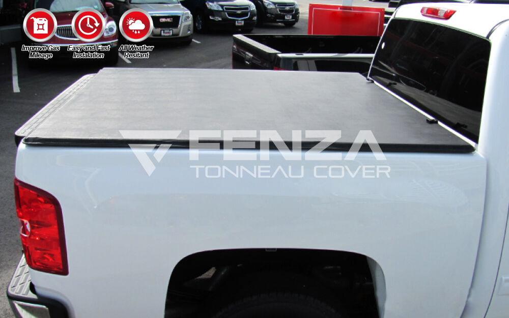 Soft Tri-Fold Tonneau Cover For Toyota Tundra 2005-2015  6.5 ft.
