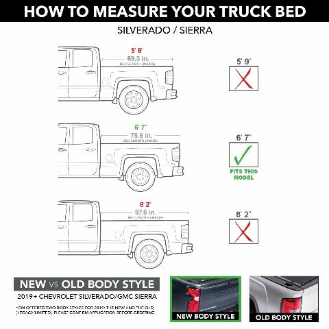RealTruck UnderCover ArmorFlex Hard Folding Truck Bed Tonneau Cover | AX1 | Compatible with  - 2018,  Limited/Legacy Chevy/GMC Silverado/Sierra 1500, 2015-19 2500/3500HD 6' 7" Bed (78.9") 2014