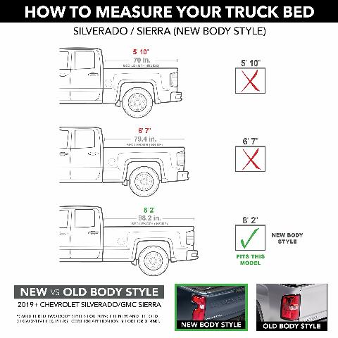 RealTruck UnderCover ArmorFlex Hard Folding Truck Bed Tonneau Cover | AX1 | Compatible with  - 2025 Chevy/GMC Silverado/Sierra 2500/3500HD 8' 2" Bed (98.2") 2020