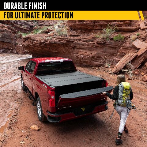 RealTruck UnderCover ArmorFlex Hard Folding Truck Bed Tonneau Cover | AX4 | Compatible with  - 2021 Toyota Tundra w/o rail system 6' 7" Bed (78.7") 2007