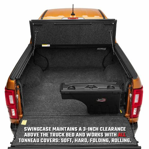 UnderCover SwingCase Truck Bed Storage Box | SC203D | Compatible with -  Ford F-150 Drivers Side, Black 2020