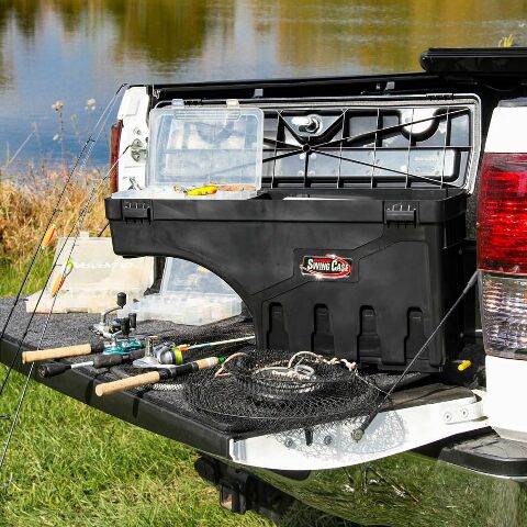 UnderCover SwingCase Truck Bed Storage Box | SC203D | Compatible with -  Ford F-150 Drivers Side, Black 2020