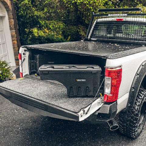 UnderCover SwingCase Truck Bed Storage Box | SC400P | Compatible with -  Toyota Tundra Passenger Side,Black 2021
