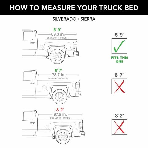 RealTruck Undercover Ultra Flex Hard Folding Truck Bed Tonneau Cover | UX1 | Compatible with  Chevy/GMC Silverado/Sierra 1500 w/o Bed caps 5' 9" Bed (69.3") 2007-2013