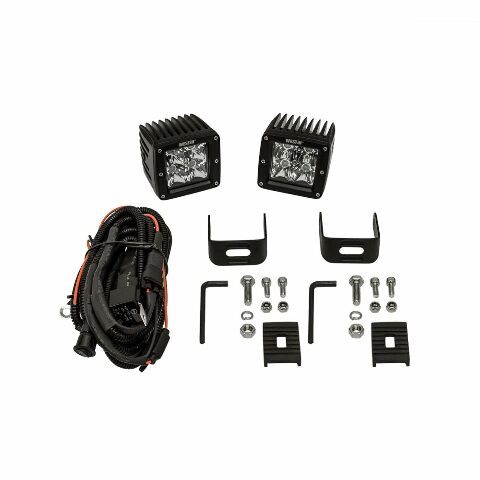 Westin 09-12200B-PR HyperQ LED Auxiliary Lights Flood Beam 3.2x3 in. 5W (Set of 2)