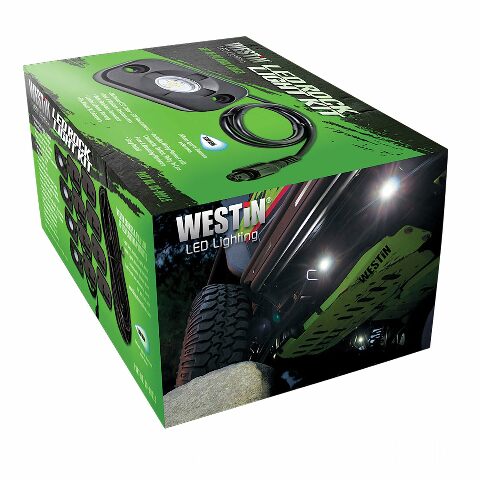 Westin 09-80015 LED Rock Light Kit Fits 07-19 Wrangler (JK) Wrangler (JL)
