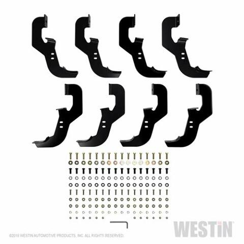 Westin 21-534680 PRO TRAXX 5 Oval Wheel to Wheel Nerf Step Bars