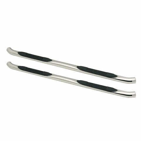 Westin 23-3610 E-Series 3 Round Nerf Bars fits 2011-2017 Grand Cherokee Polished Pair