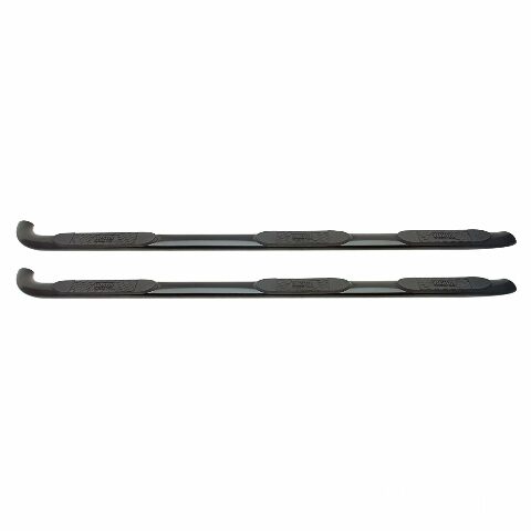 Westin 24-54565 Platinum 4 Oval Wheel to Wheel Step Bar fits 2015-2019 Silverado Sierra 2500 3500 Double Cab 6'5" Bed & Dually 8' Bed Black Pair