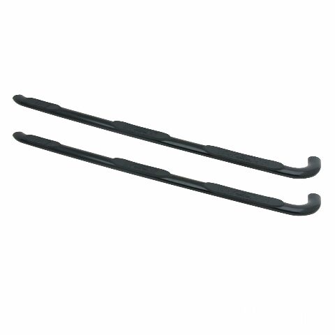 Westin 24-54565 Platinum 4 Oval Wheel to Wheel Step Bar fits 2015-2019 Silverado Sierra 2500 3500 Double Cab 6'5" Bed & Dually 8' Bed Black Pair