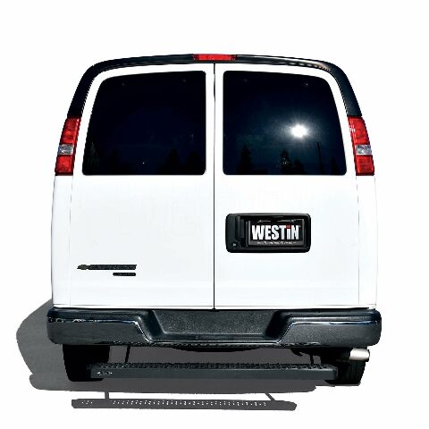 Westin 27-81015 Grate Steps Running Boards fits 2003-2024 Express Savana 1500 2500 3500 2015-2024 Transit Van 150 250 350 (Single 54" Passenger Sliding Door or Rear) Textured Black Pair