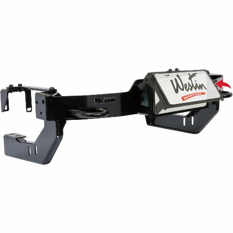 Westin 46-20055 Winch Mount License Plate Relocator Use with Roller Fairlead Winches