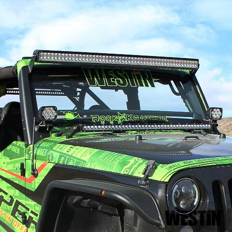 Westin 62-41035 Pillar LED Light Mount Bracket fits 2007-2018 Wrangler JK