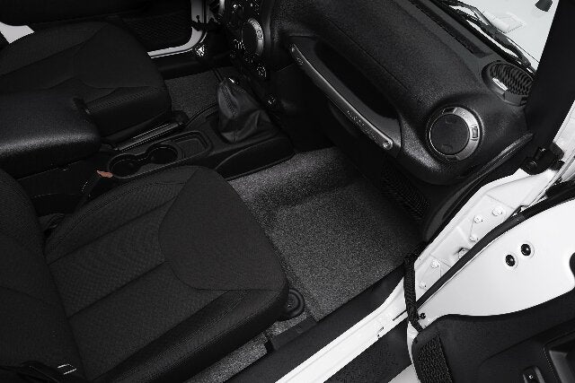 Bedrug BTJK07F4 Set of Grey BedTred Liners fits 2007 2018 Wrangler JK 4 Door - Fully Waterproof & Mold Resistant - Custom Molded - Non Skid Texture