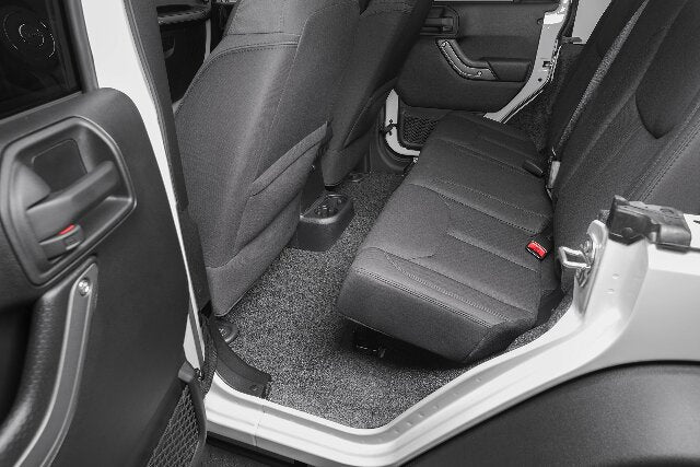 Bedrug BTJK07F4 Set of Grey BedTred Liners fits 2007 2018 Wrangler JK 4 Door - Fully Waterproof & Mold Resistant - Custom Molded - Non Skid Texture