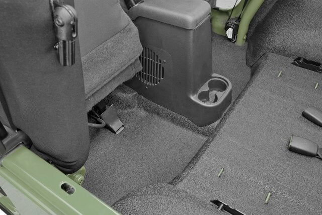 Bedrug - Jeep Bedtred | 1997 - 2006 Jeep Wrangler TJ/LJ (w/Out Center Consoles), Front Floor Liners (Includes Heat Shields) | Grey - 3 pc. | BTTJ97FNC