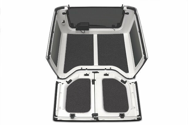 Bedrug - Jeep Headliner | 2011 - 2018 Jeep Wrangler JK 2 Door, Custom cut, Grey - 4 pc. | HLJK112DRK