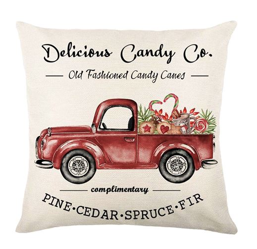 FENZA Custom Christmas Pillow Covers for Family, Linen Double Side Printed Pattern Throw Pillow, 1 Piece Set 18x18 Pillow, Inserts are Not Included or Sold Separately (Y-265)