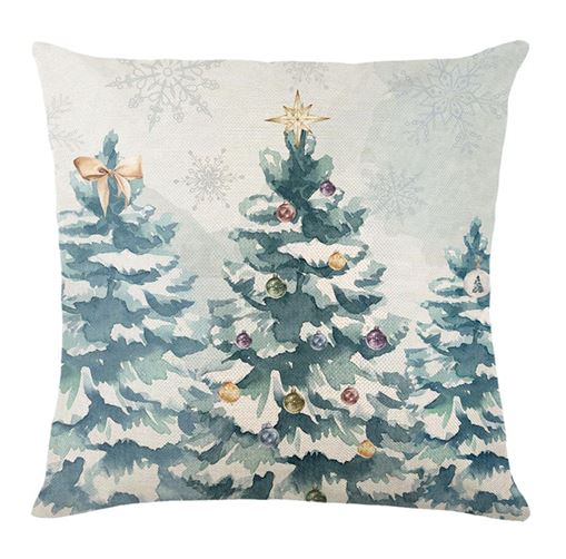 FENZA Custom Christmas Pillow Covers for Family, Linen Double Side Printed Pattern Throw Pillow, 1 Piece Set 18x18 Pillow, Inserts are Not Included or Sold Separately (Y-272)