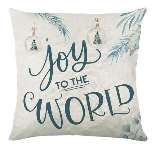 FENZA Custom Christmas Pillow Covers for Family, Linen Double Side Printed Pattern Throw Pillow, 1 Piece Set 18x18 Pillow, Inserts are Not Included or Sold Separately (Y-273)