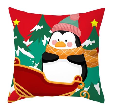 FENZA Custom Christmas Pillow Covers for Family, Linen Double Side Printed Pattern Throw Pillow, 1 Piece Set 18x18 Pillow, Inserts are Not Included or Sold Separately (Y-278)