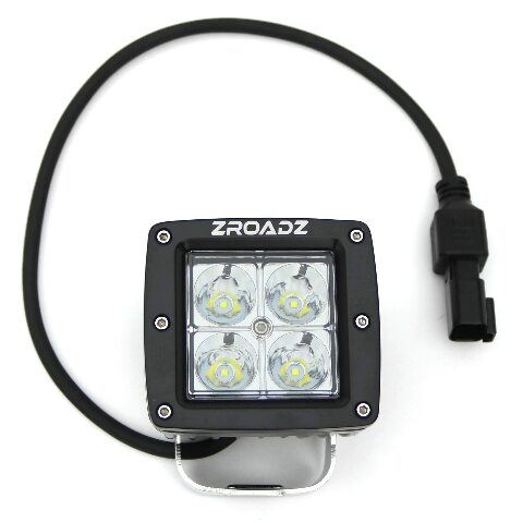 ZROADZ 3" LED Spot Beam Pod Lights (Black, Pair) - Part #Z30BC14W20S - ATV Accessories, UTV Accessories, Boat Lights, Car Lights, Trailer Lights, Motorcycle Lights, Truck Bed Lights, Golf Cart Lights