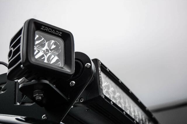 ZROADZ Front Roof LED Bracket to mount (2) 3 Inch LED Pod Lights - PN #Z330001 Black