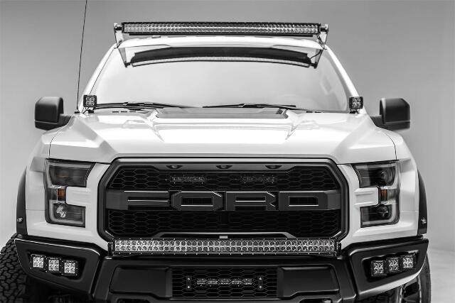 ZROADZ Z335662-KIT-C Front Roof LED Kit; Incl. [1] 52 in. LED Curved Double Row Light Bar and Universal Wiring Harness;