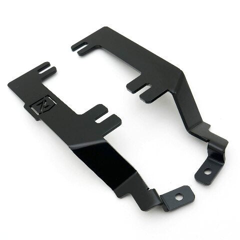 ZROADZ Ditch Hood Hinge LED Mounting Bracket - Compatible w/ 2015-2019 Chevy Silverado 2500 3500 - to Mount (2) 3 Inch LED Pod Lights - Mild Steel Gloss Black - Bolt-On Easy Installation - PN #Z361221